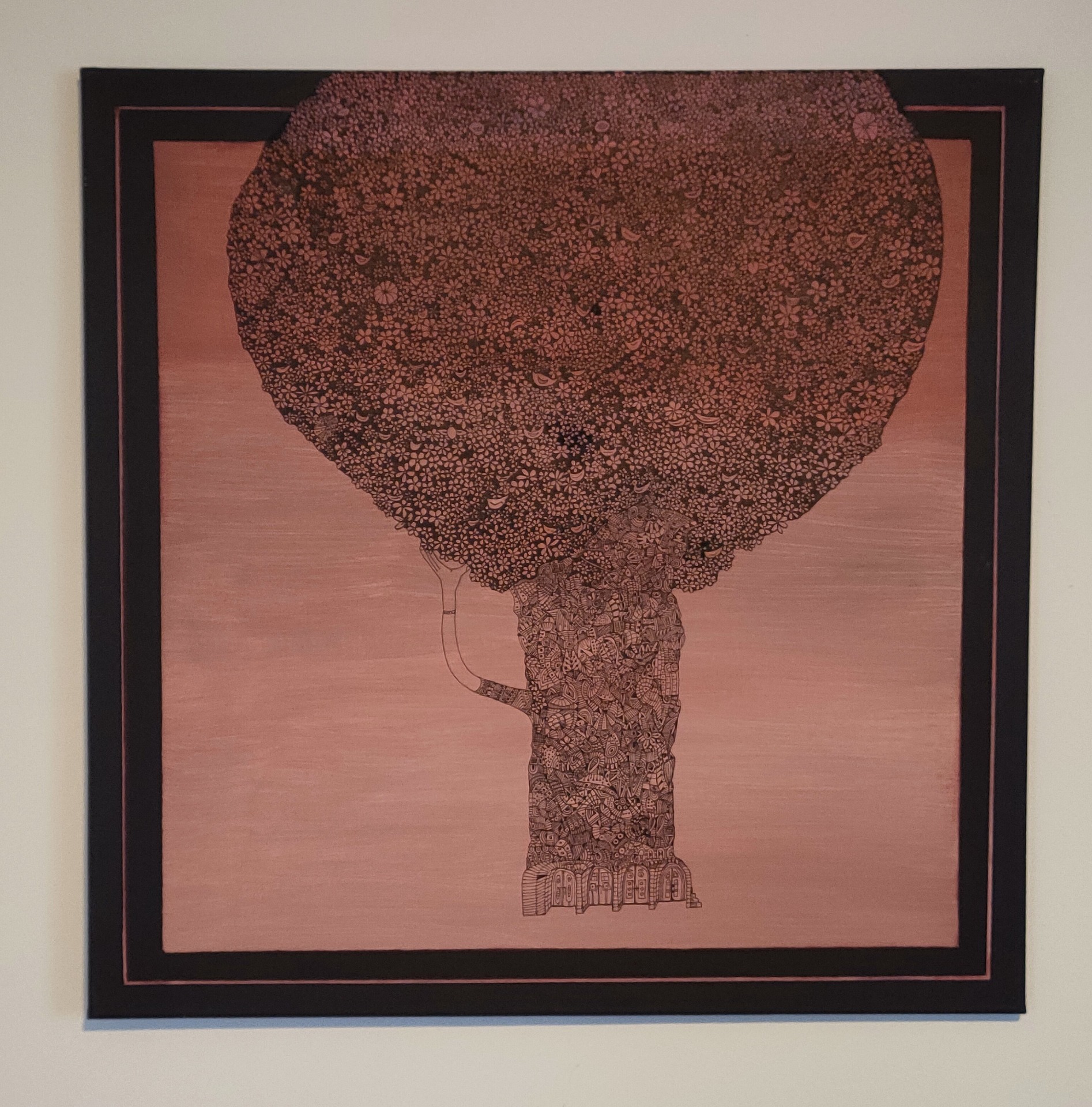 PTAČÍ STROM plátno 70x70 cm